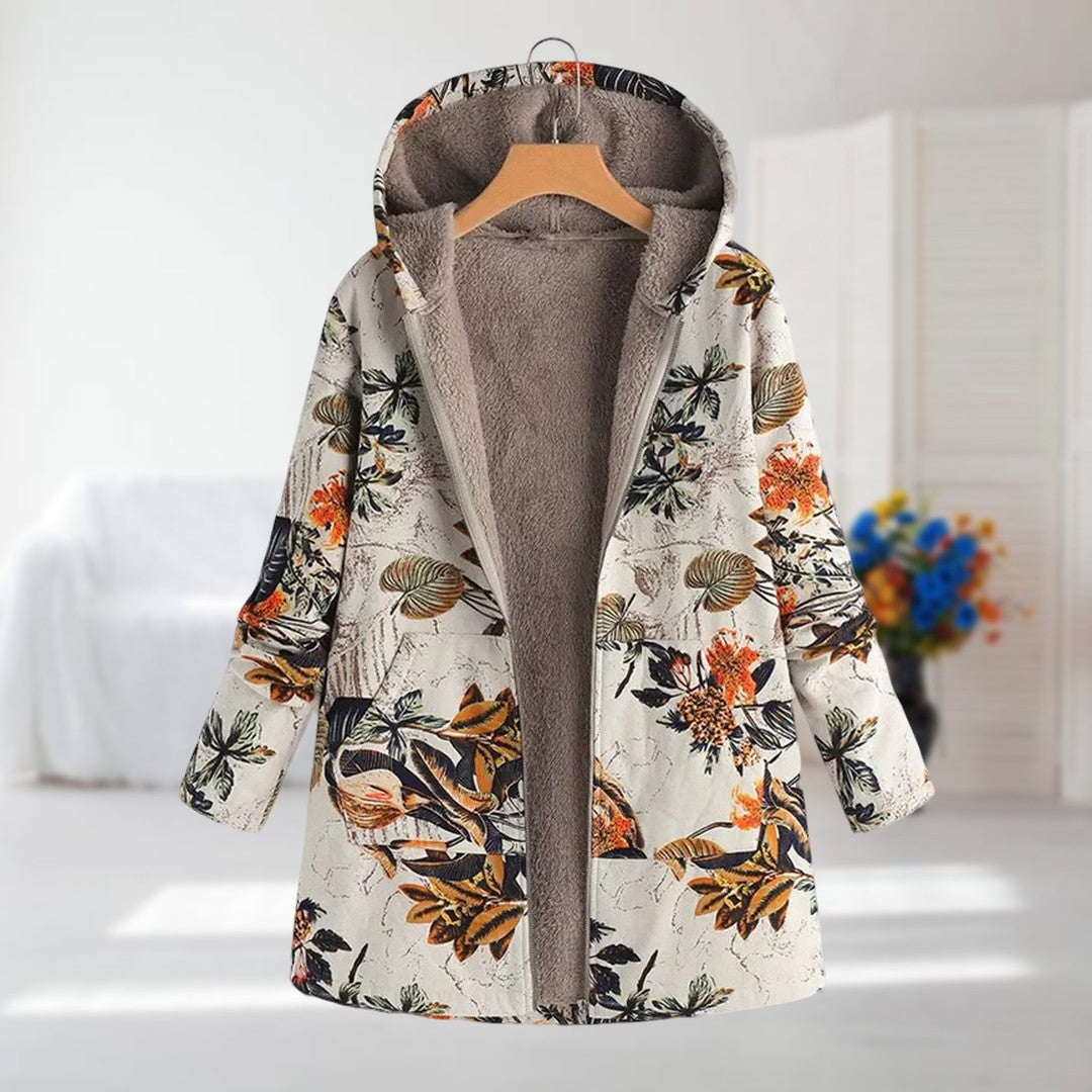 Flora™ | Trendy Fôret Jakke i Strikk